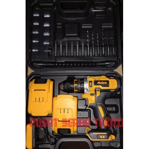 MESIN BOR MDON 18TS Cordless Drill Impact Drill 18V BATERAI BESI BETON