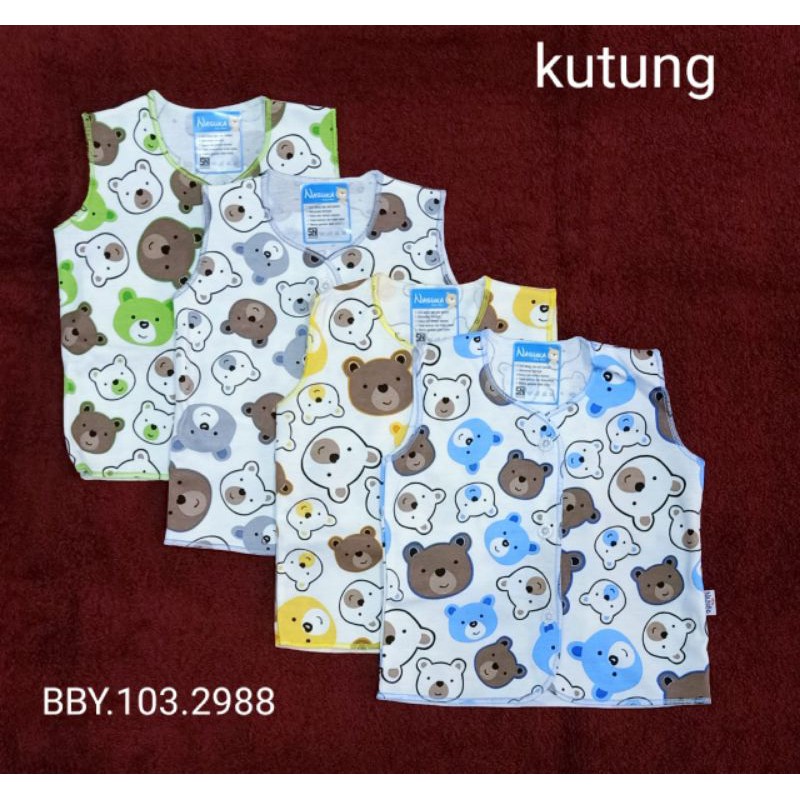 Baju bayi 0-3bln HALUS NASUKA ISI 4PCS/Baju bayi new born-Baju kutung