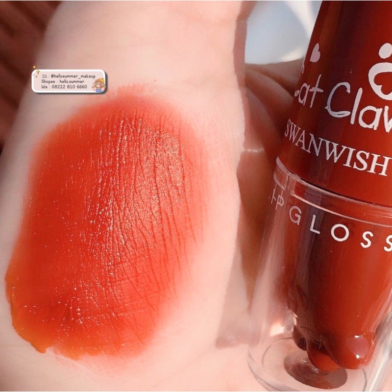 [ORI THAILAND] Swanwish Cat Claw Matte Lipgloss &amp; Cheek