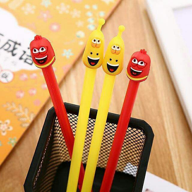 Pulpen pena pen Karakter Larva Lucu PULPEN LUCU