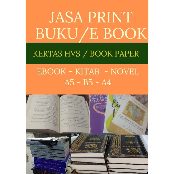 

PRINT ANTI LUNTUR CETAK BUKU A5 B5 A4 BAHAN BOOK PAPER DAN HVS PRINT ONLINE
