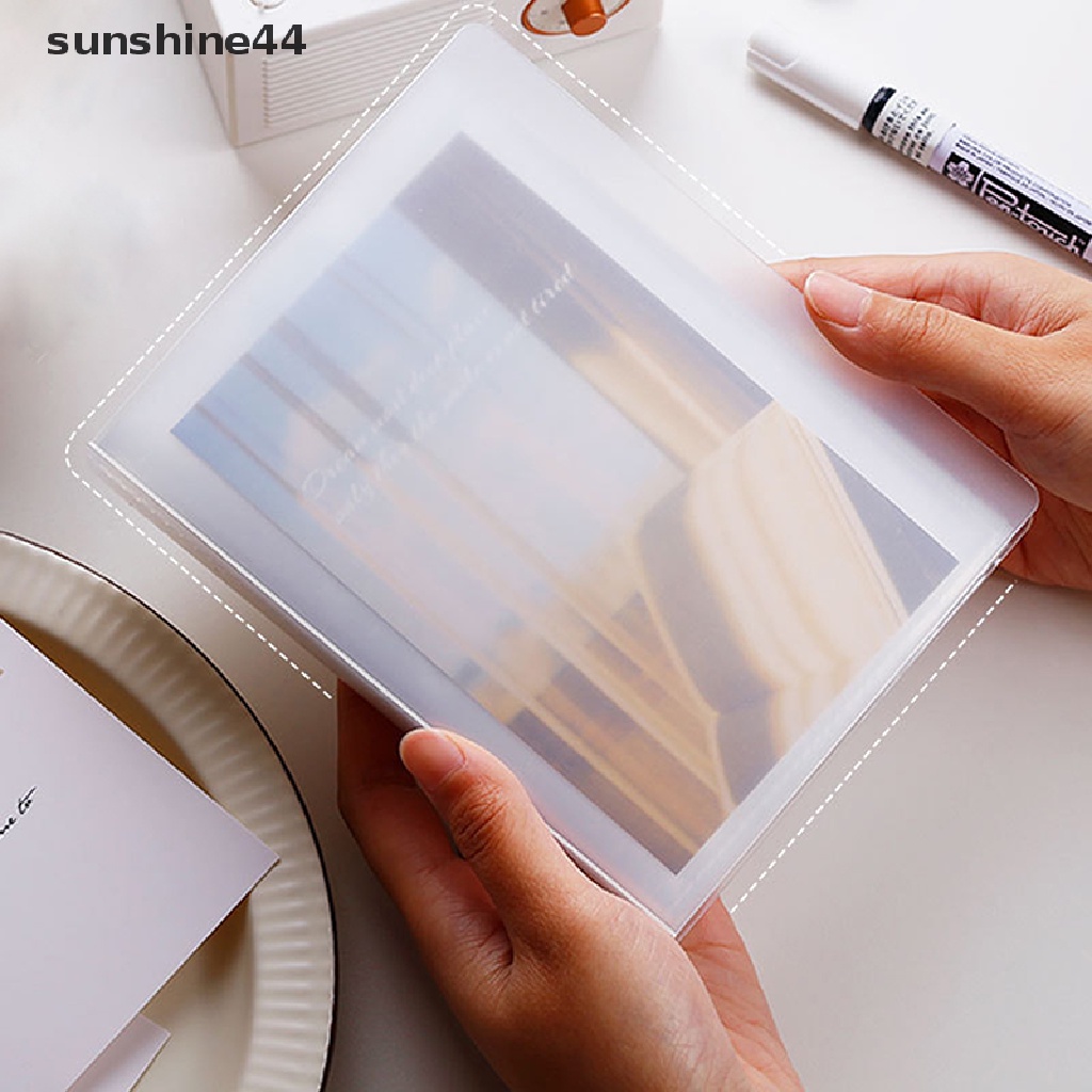 Sunshine Buku Album Foto / Kartu Pos Transparan Ukuran A6 40 Halaman
