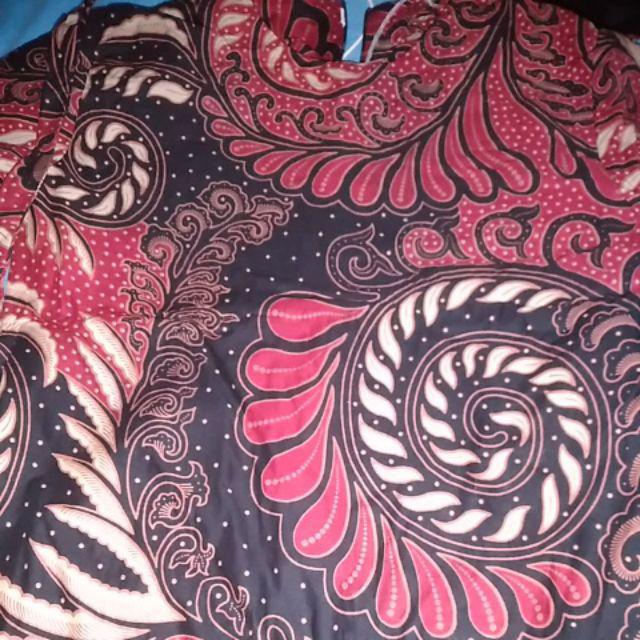 Atasan Batik Dolby Dolbi Dobby Doby Tenun Sutra Tulis Halus Katun Hbf35 Baron ,sarimbit Atasan