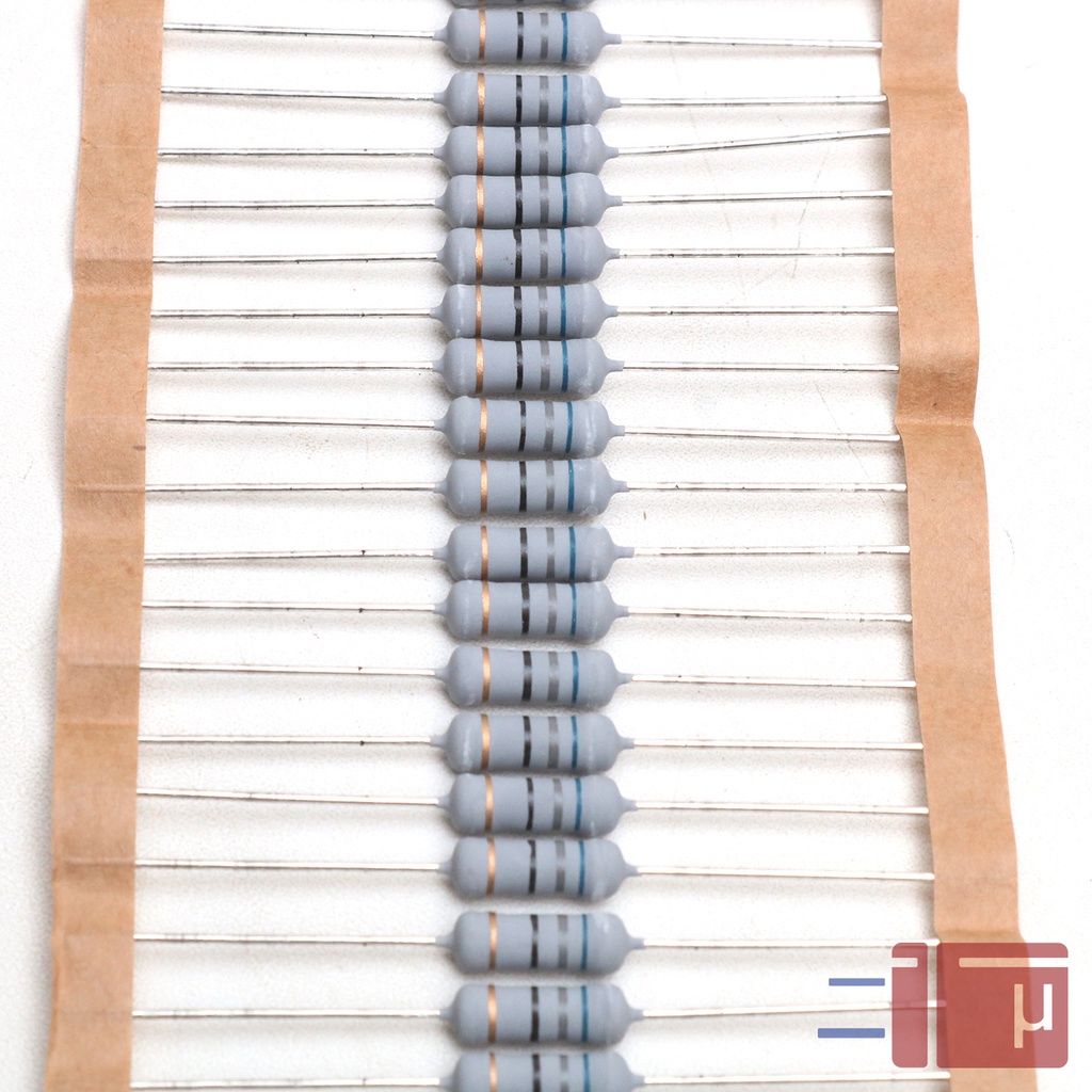 x10 Resistor 68R 68 Ohm 1W Metal Oxide 5% Taiwan Kaki Tembaga