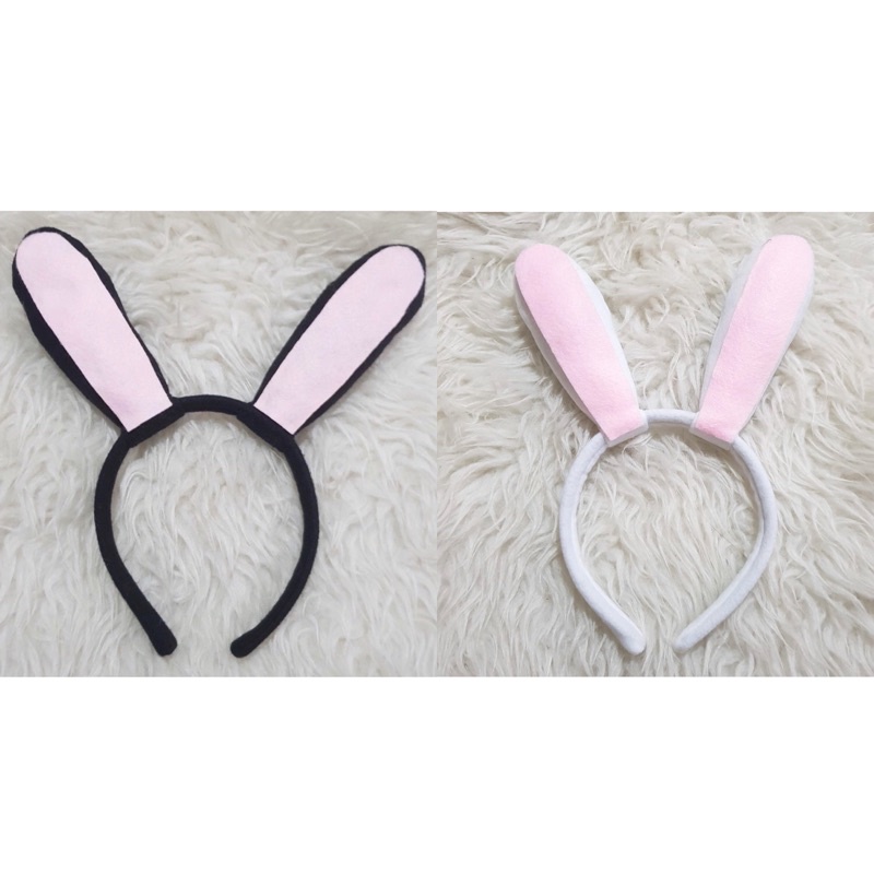 Bando Kelinci Cosplay Bunny Kostum Kelinci Aksesoris Halloween Bunny Cosplay Halloween
