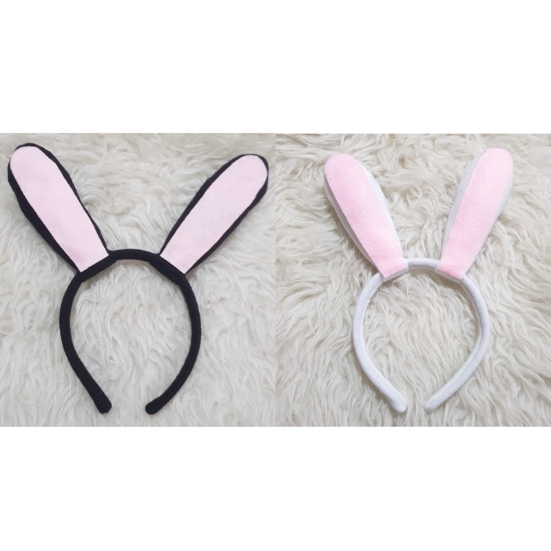 Bando Kelinci Cosplay Bunny Kostum Kelinci Aksesoris Halloween Bunny Cosplay Halloween