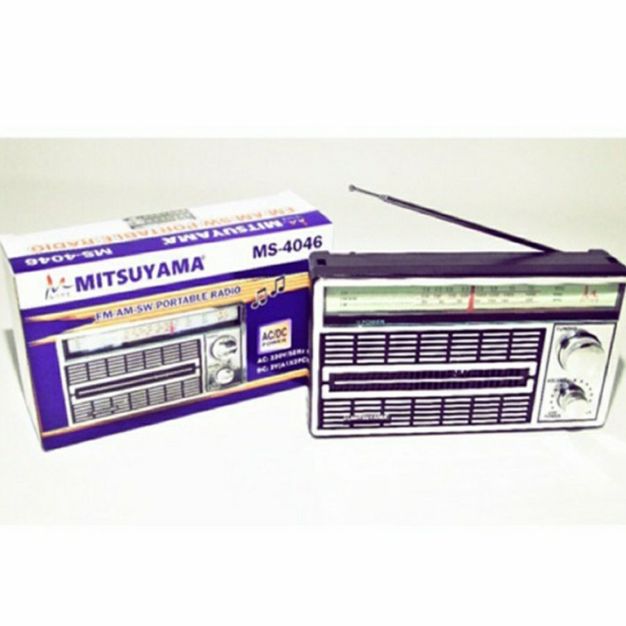 COD Radio Mitsuyama MS-4046 Portable Ac dan Dc - Radio Jadul FM/AM/SW PROTABLE RADIO / RADIO MITSUYAMA MS-4020BT SERI 4046