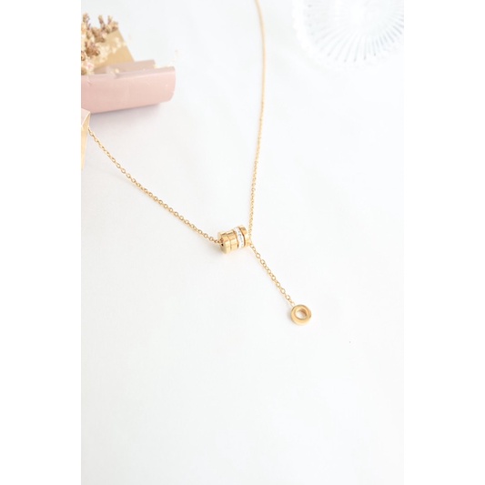 CHIWY.ID | SELENA NECKLACE | KALUNG STAINLESS STEEL | KALUNG GOLD ANTI KARAT ANTI HITAM TITANIUM ANT