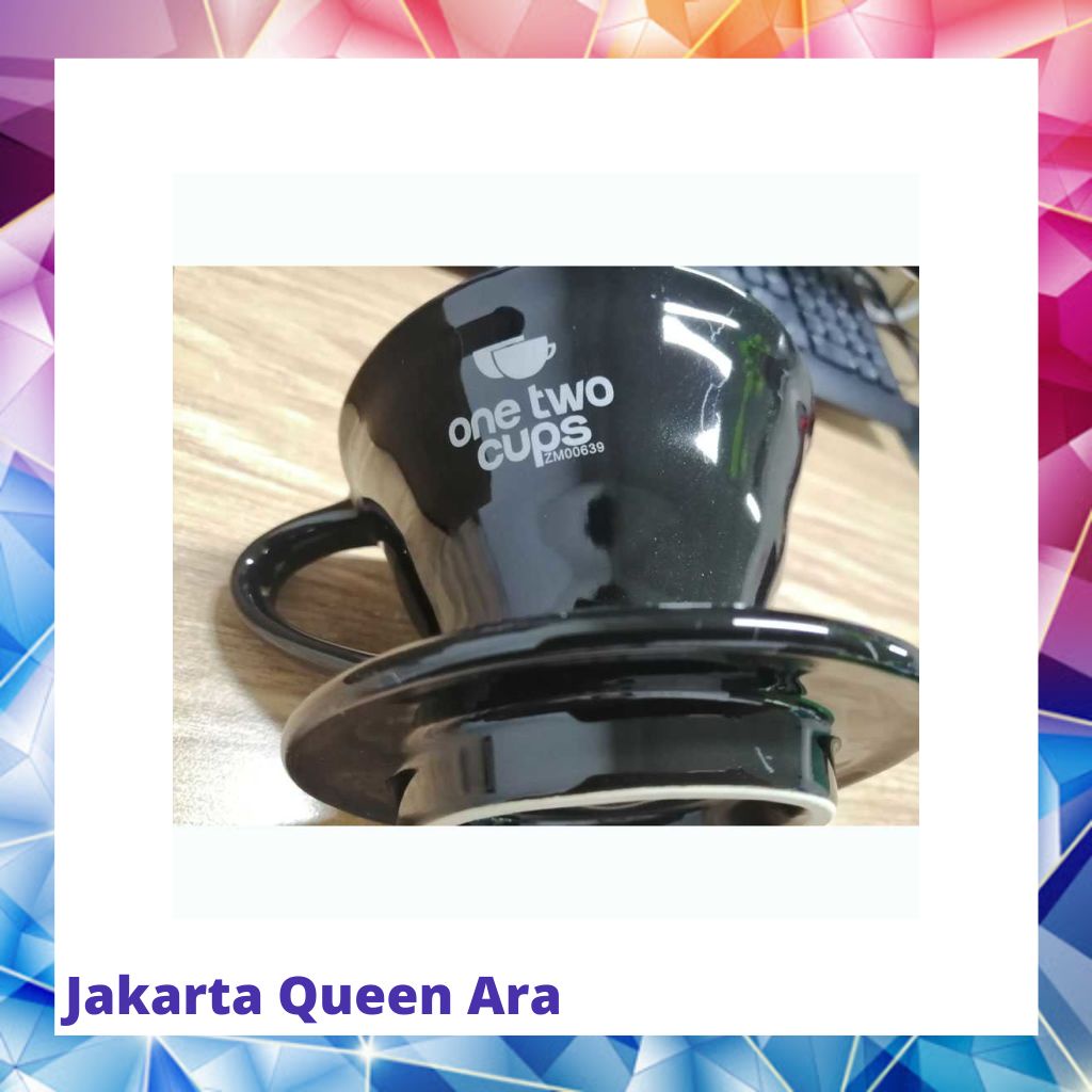 One Two Cups Filter Penyaring Kopi V60 Glass Filter Dripper ZM0063