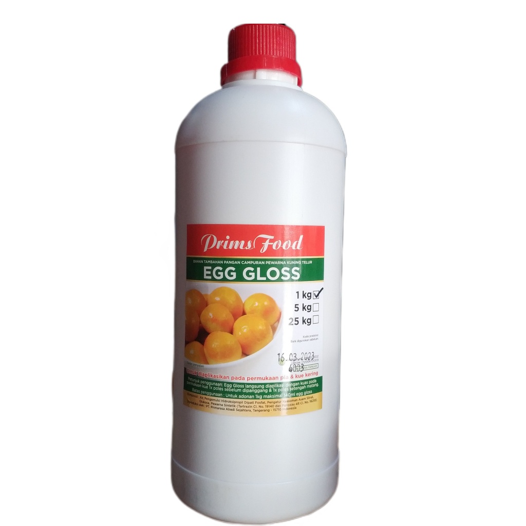 

EGG GLOSS Prims Food / Pewarna Kuning Telur 1kg