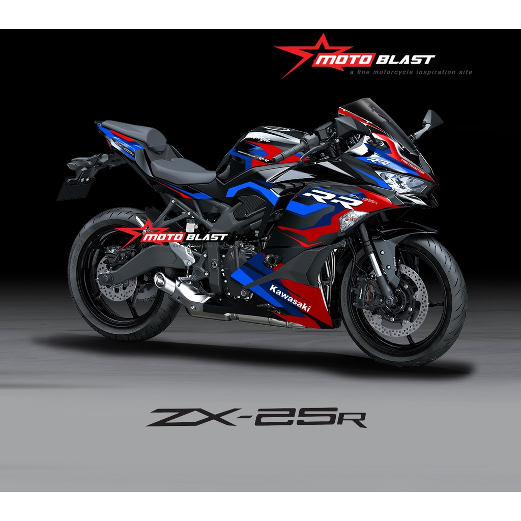 Decal Stiker NINJA ZX25R ala BMW TIDAK FULL MOTOBLAST