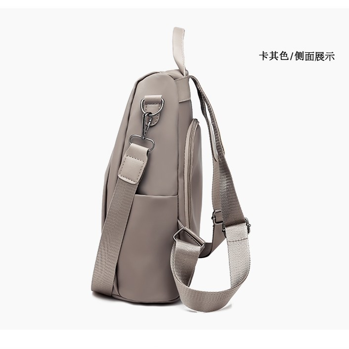 TAS RANSEL BACKPACK ANTI AIR WANITA ATLAS TA077G3 IMPORT KULIAH FASHION ABU GEMBLOK PUNGGUNG SEKOLAH