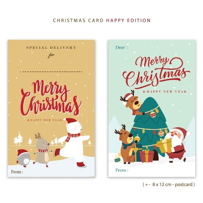 

KARTU NATAL CHRISTMAS CARD BLANK CARD KADO NATAL HAMPERS HANG TAG UCAPAN NEW YEAR