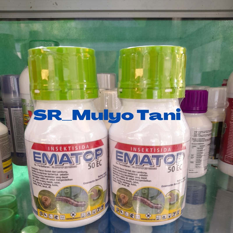 Insektisida EMATOP 50EC 250ml Insektisida Abamektin Obat Hama Tanaman  Insektisida Ulat Grayak Abame