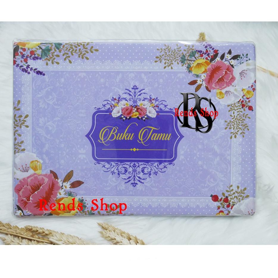 

Sale 77M 1 set isi 2 Buku Tamu Bunga Pastel Lucu Unik . Souvenir Hadiah Pernikahan ❇ ✱