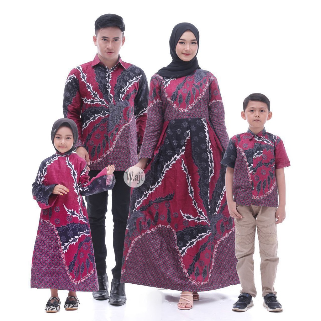 Family Set Lebaran Batik/ Couple Batik Keluarga / couple keluarga lebaran / couple keluarga lebaran 2022 / couple ibu dan anak perempuan / couple muslim