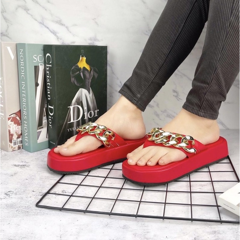 wedgesjepit z666 sepatu sendal wanita import realpict