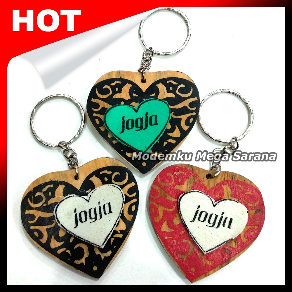 Souvenir Gantungan Kunci Jogja GTK03 - Oleh Oleh Khas Jogja - 20pcs