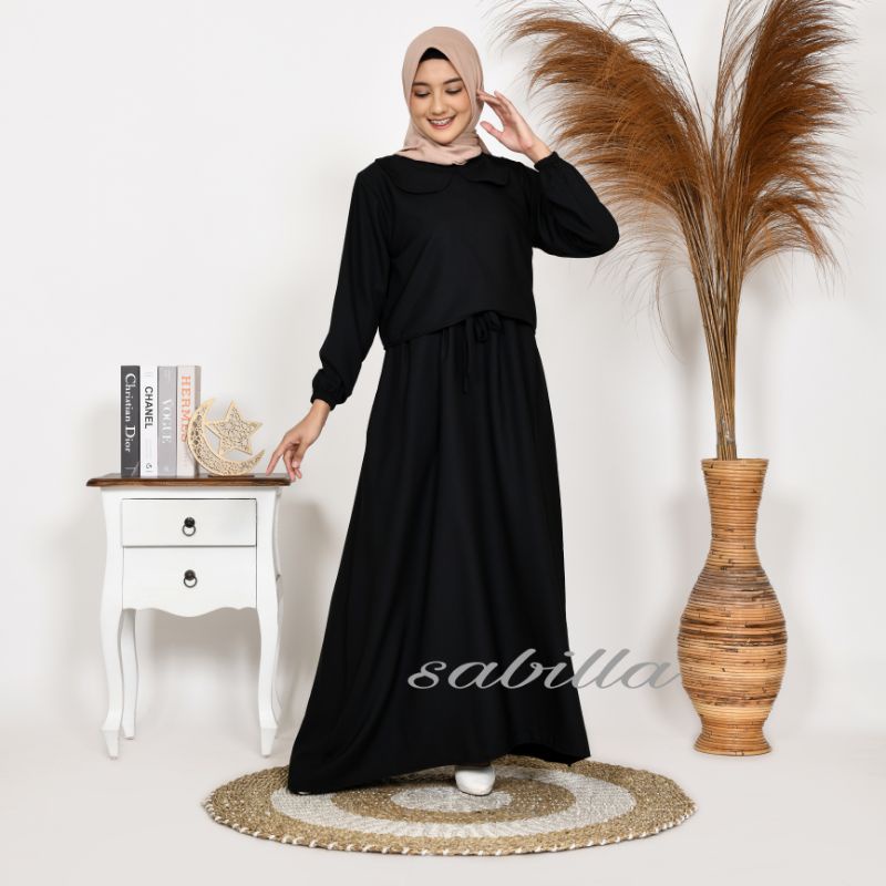 Nabilla dress/GAMIS REMAJA WANITA/GAMIS PESTA/gamis crincle air flow S,M,L,XL/dres terbaru terlaris termurah kekinian