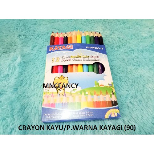 

crayon kayu/pensil warna kayagi (90) / Harga Per Lusin