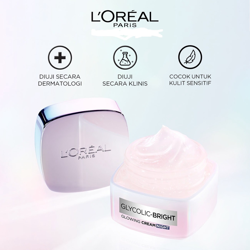 LOREAL PARIS GLYCOLIC BRIGHT NIGHT CREAM 50ML