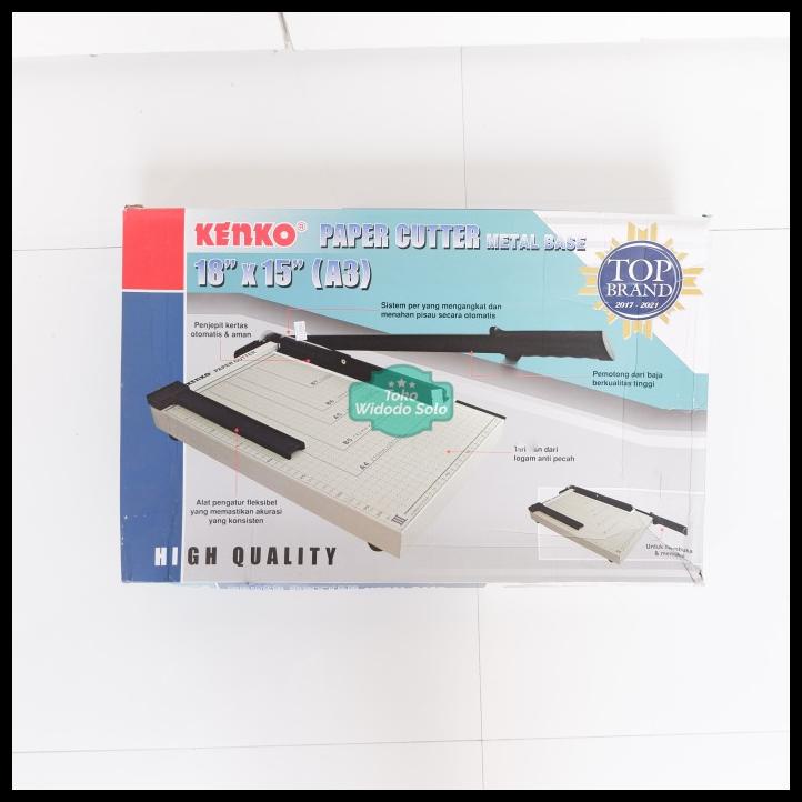 

Pemotong Kertas A3 Kenko Paper Cutter Metal Base 1 Buah