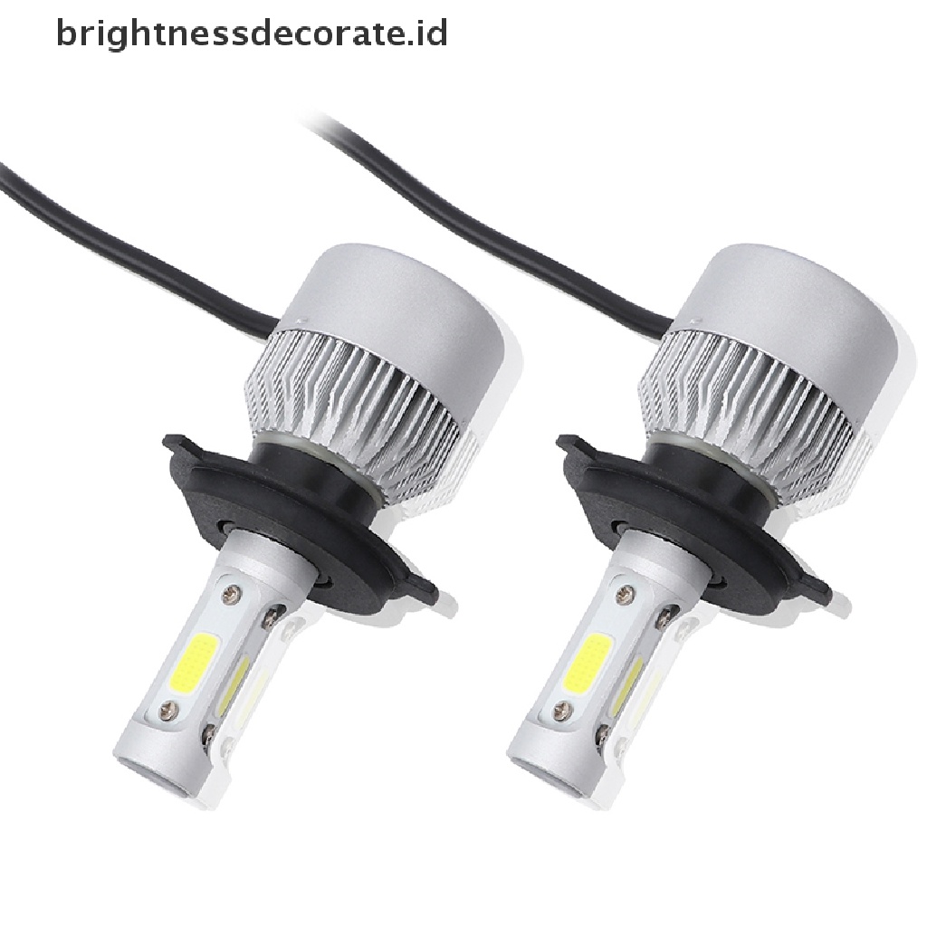 2pcs Lampu Depan Led H4 Hb2 9003 285000Lm 1950w High Power