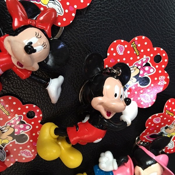 Gantungan Kunci Keychain Disneyland Mickey Minnie Mouse Dolald Duck Bebek Original From Japan