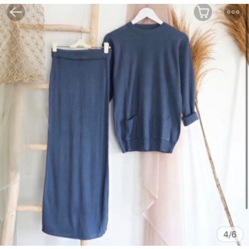 ROk SPAN RAJUT PREMIUM/ROK RAJUT PANJNAG