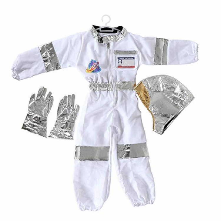 Kostum Astronaut Pesta Tema Helm Astronot Cosplay Kado Anak Space Suit