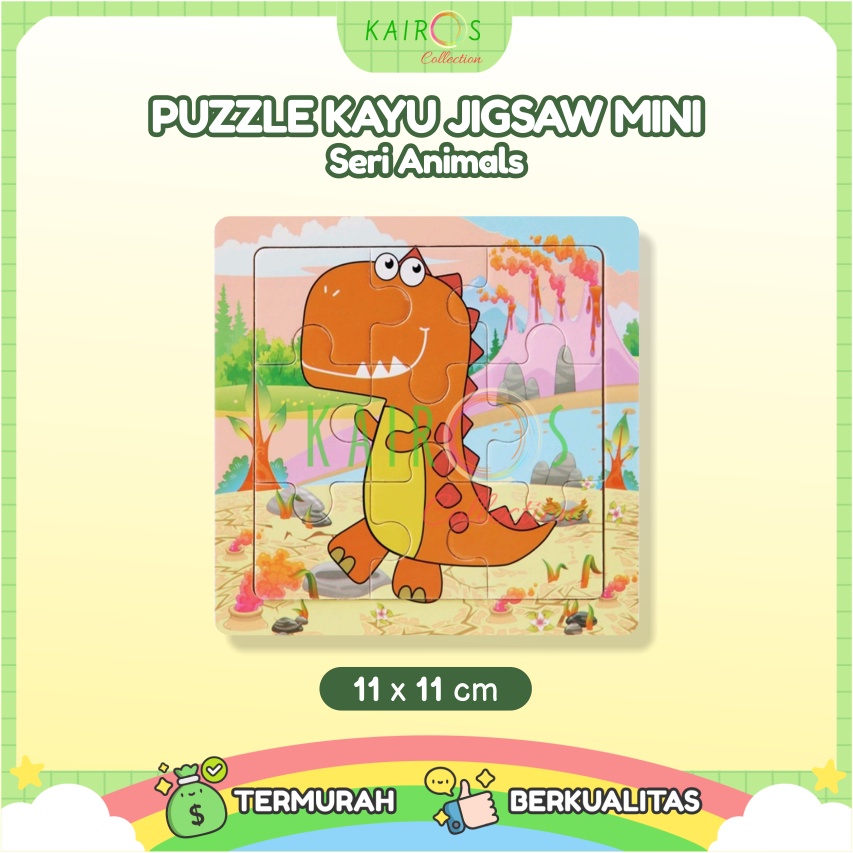 Puzzle Kayu Mini Anak Animals Binatang