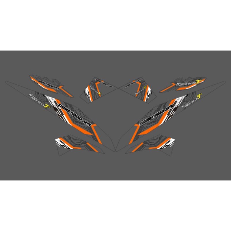 striping beat fi livery bus Sudiro tungga jaya stj transparan custame