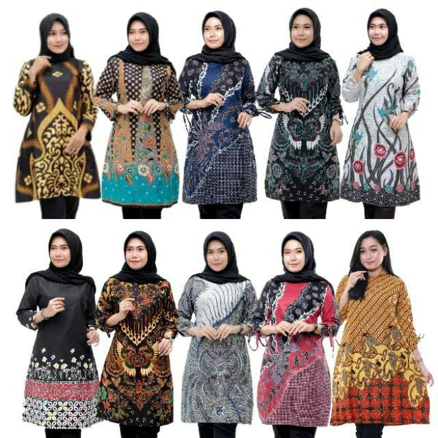 Terlaris SERUT GENES JELITA TUNIC NAVBOR YELBOR WHITBOR CREAMBOR TUNIK BATIK MODERN HRB030 DOLBI DO