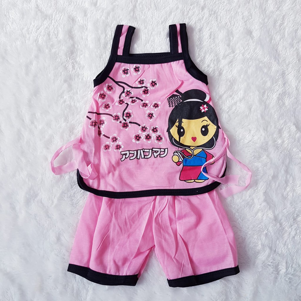 COD Grosiran Baju Anak Cewek Setelan Motif Sakura Baby Alicia