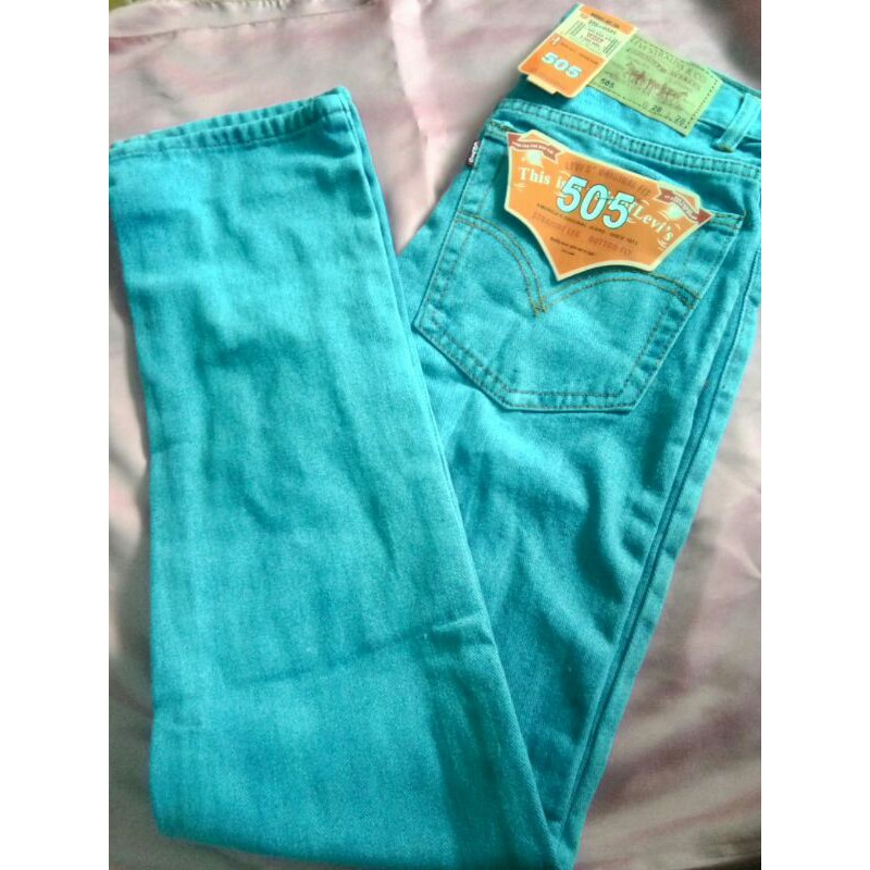 Celana Jeans Pria 505 // Jeans Biru Muda // Levis Pria