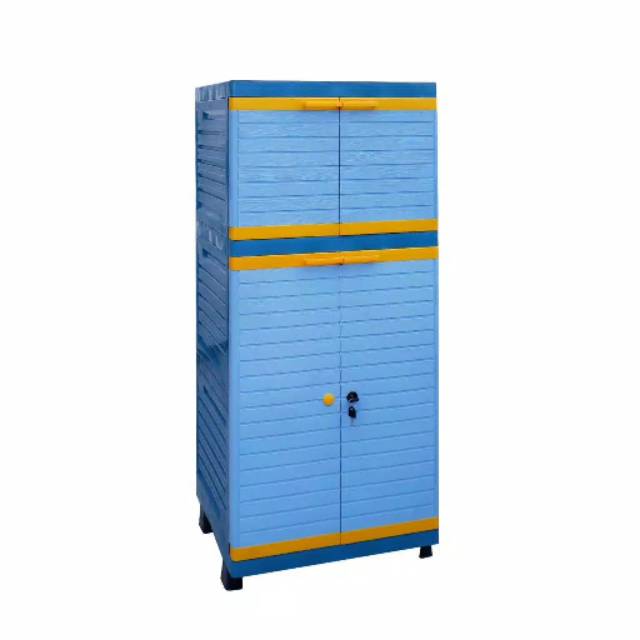 LEMARI PLASTIK 3 SUSUN LEMARI PAKAIAN LEMARI BAJU LEMARI SUSUN LOKER CABINET RAK BAJU