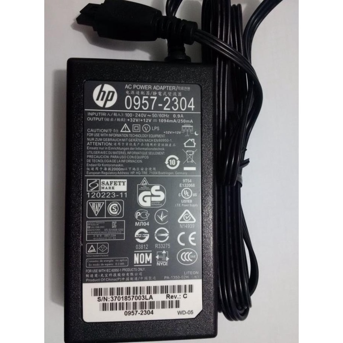 Power Adaptor HP Officejet 7612 , 7610 , 7110 Power Supply Printer