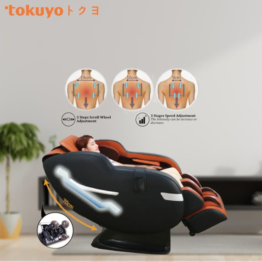 TOKUYO Premium Massage Chair TC-395 - Kursi Mesin Pijat Kaki Tangan Punggung Full Body Elektrik