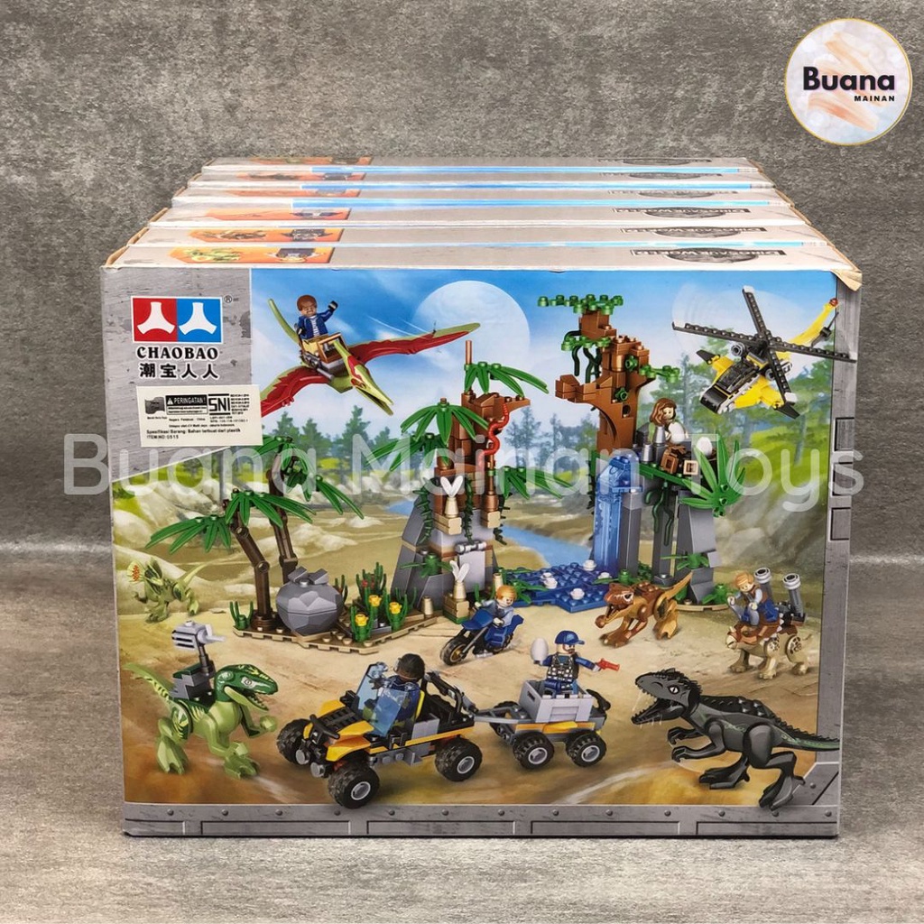 BRICKS CHAOBAO DINOSAUR WORLD 6737 MAINAN EDUKASI ANAK COWO CEWE BRICK DINO DINOSAURUS PARK