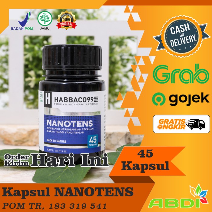 

Nanotens Habbaco99 Obat Herbal Darah Tinggi Hipertensi Stroke