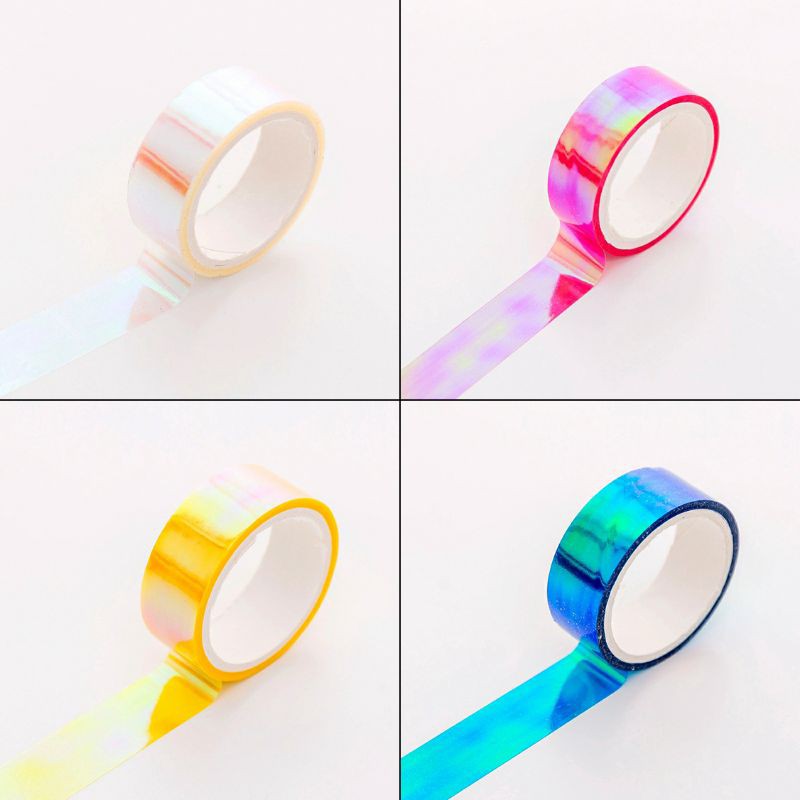 

Selotip OPP Waterproof DIY - Warna-Warni Hologram