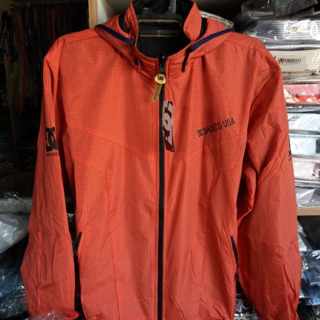 jaket parasut pria olahraga sepak bola lari