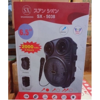 SPEAKER KARAOKE BLUETOOTH TERBARU 6,5&quot;