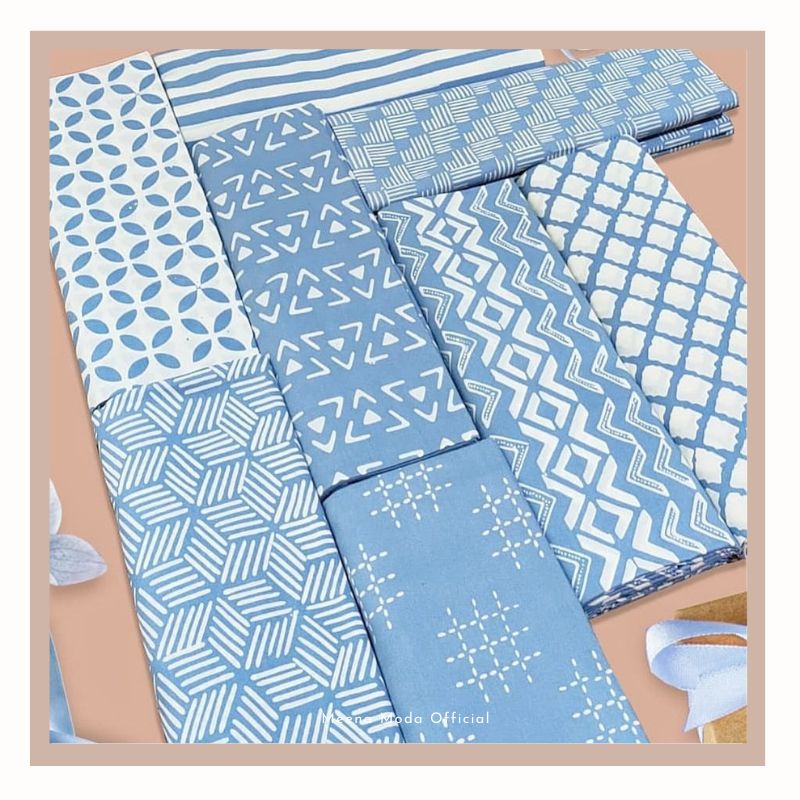 (NEW PRODUCT) BEST SELLER KAIN BATIK PASTEL PREMIUM BLUE EDITION ELEGAN CANTIK ORIGINAL WARNA SOFT