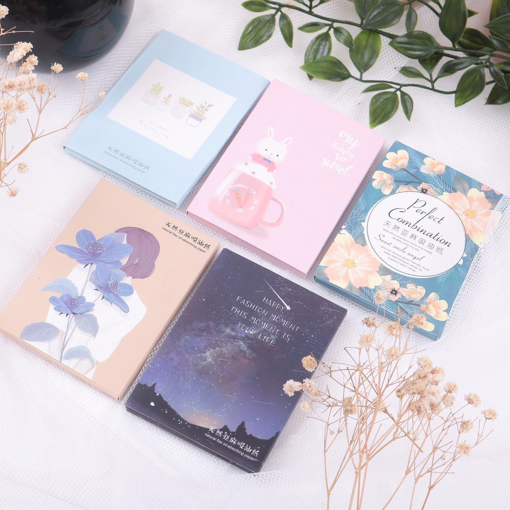 Kertas Minyak Wajah Isi 50 Lembar Penyerap Muka Berminyak Murah Cod-6