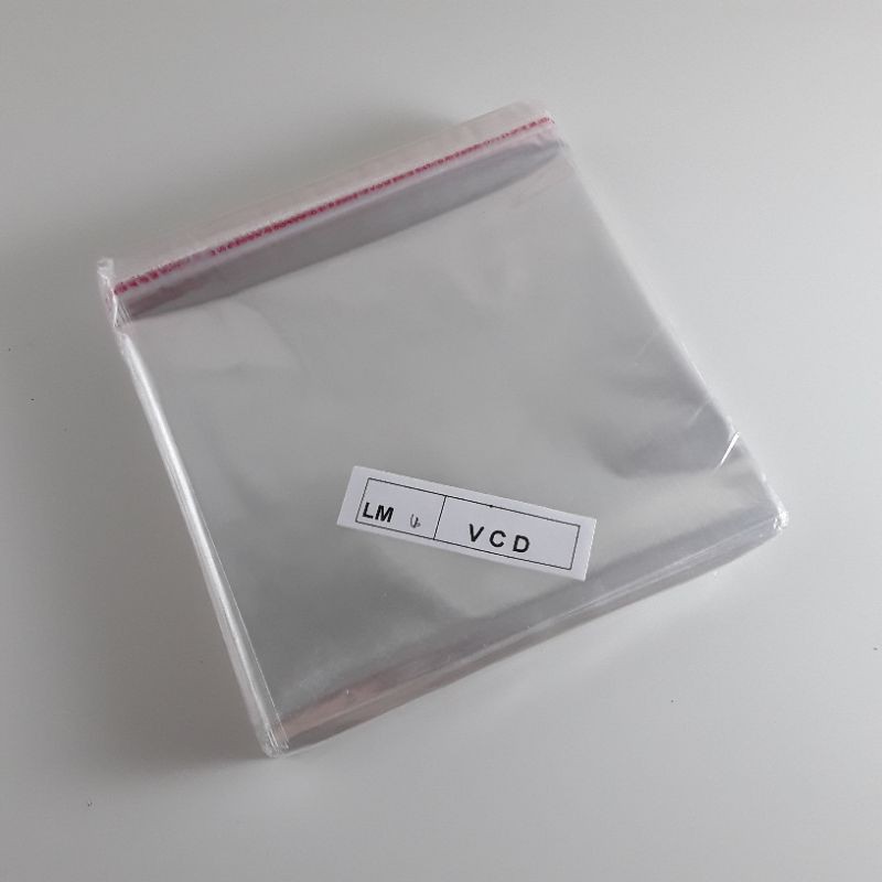 Plastik OPP Seal / Plastik Souvenir, Undangan, Makanan VCD uk 15,5 x 13 cm (100 lembar)