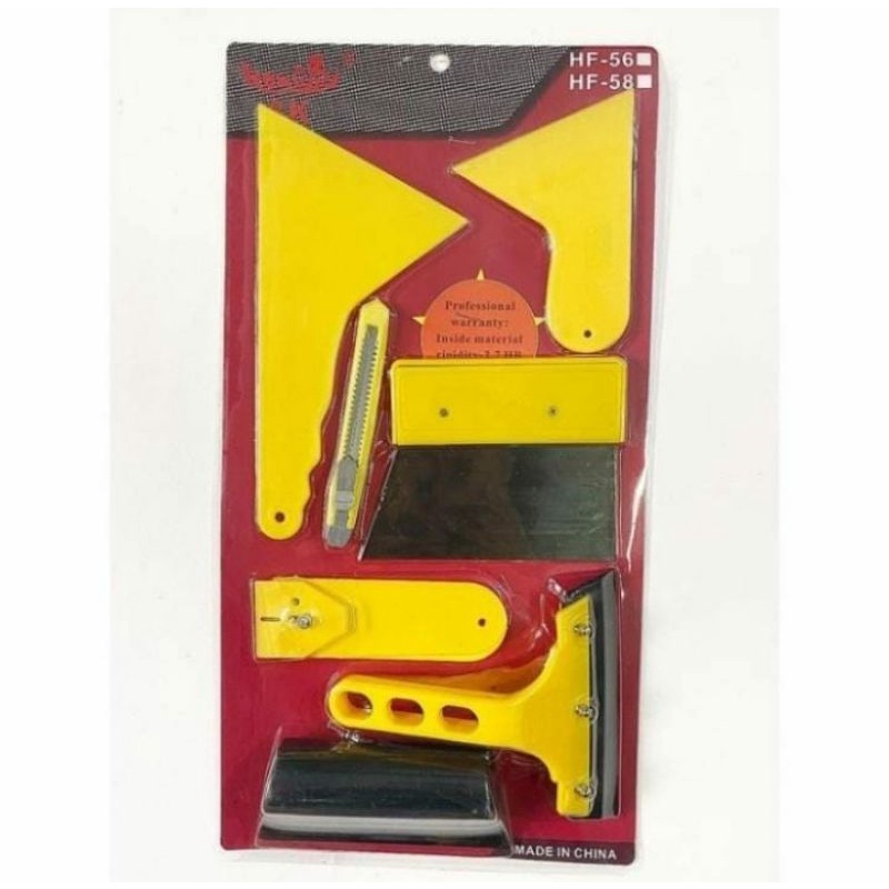 rakel scrapper alat pasang stiker kaca film full set