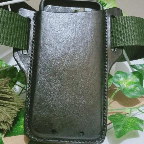 ゎ Case Sarung Dompet Tas Tempat HP Pinggang Sabuk Kulit Universal Untuk Iphone Samsung Oppo Vivo お