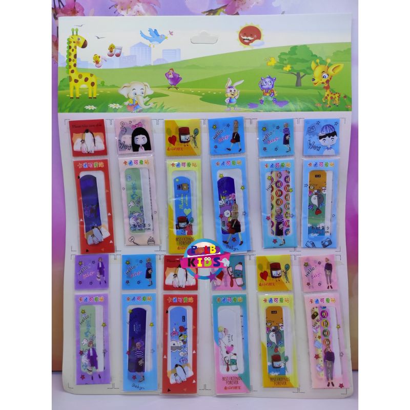 Hansaplast Karakter Lucu Plester Luka 1 Strip isi 5pcs