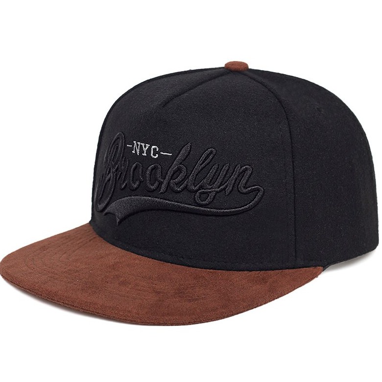 Brooklyn Topi Polos Kualitas Tinggi Topi untuk Pria Fashion Dapat Disesuaikan Hip Hop Snapback Topi untuk Wanita Kasual Pasangan Topi Bisbol